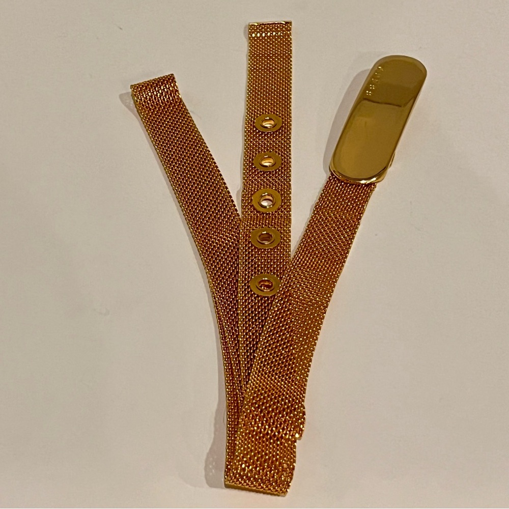 Vintage GUESS Gold-Tone Mesh Metal Belt Y2K Designer Chain Quiet Luxury Retro - Picture 4 of 13